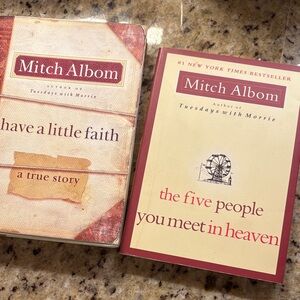 Mitch Albom Book Set the five people you meet in heaven and have a little faith